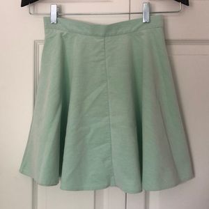 Topshop Mint Swing Skirt